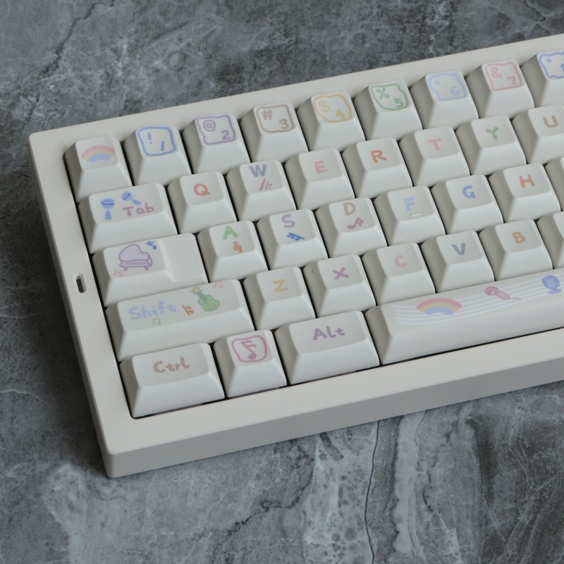 Home Office Layout - PBTキーキャップ,KCAプロファイル,昇華型,ISO,Gaterom, Outemu,ttc,Cherry MXスイッチ用のANSIレイアウトを入力,142キー