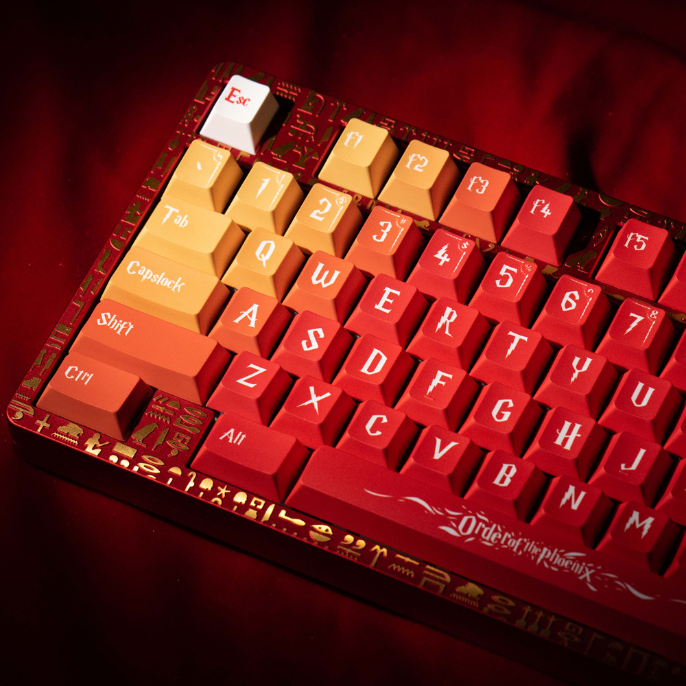 Home Office Layout - Phunixキーボードキャップの注文、メカニカルキーボード、チェリープロファイル、染料のサブベッド、142キー、ansiレイアウト、ISO、入力、Rk61、64、68、rk84