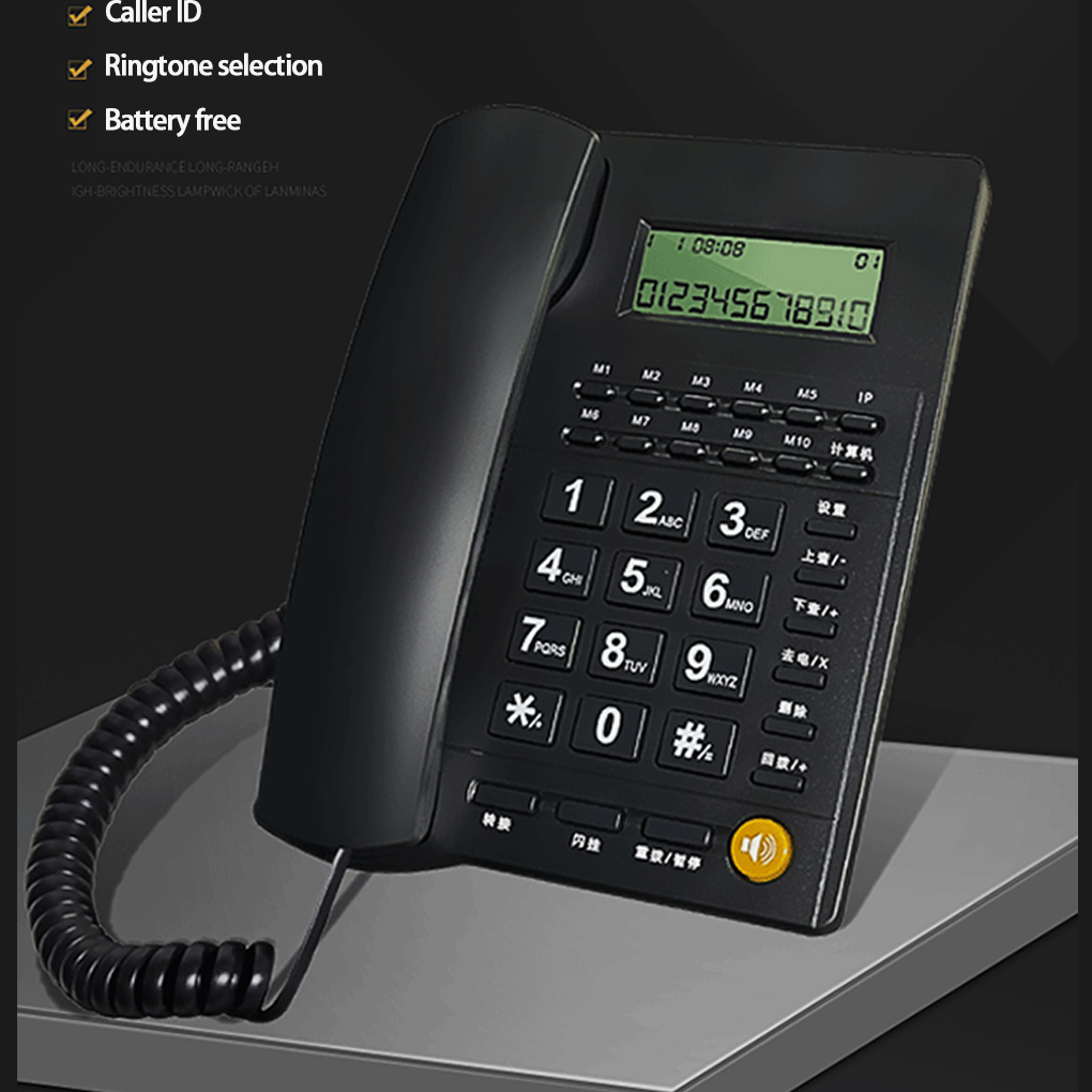 新しい固定電話電話デスクトップ電話固定電話発信者電話フロント - Home Office Call Center のレビューと価格