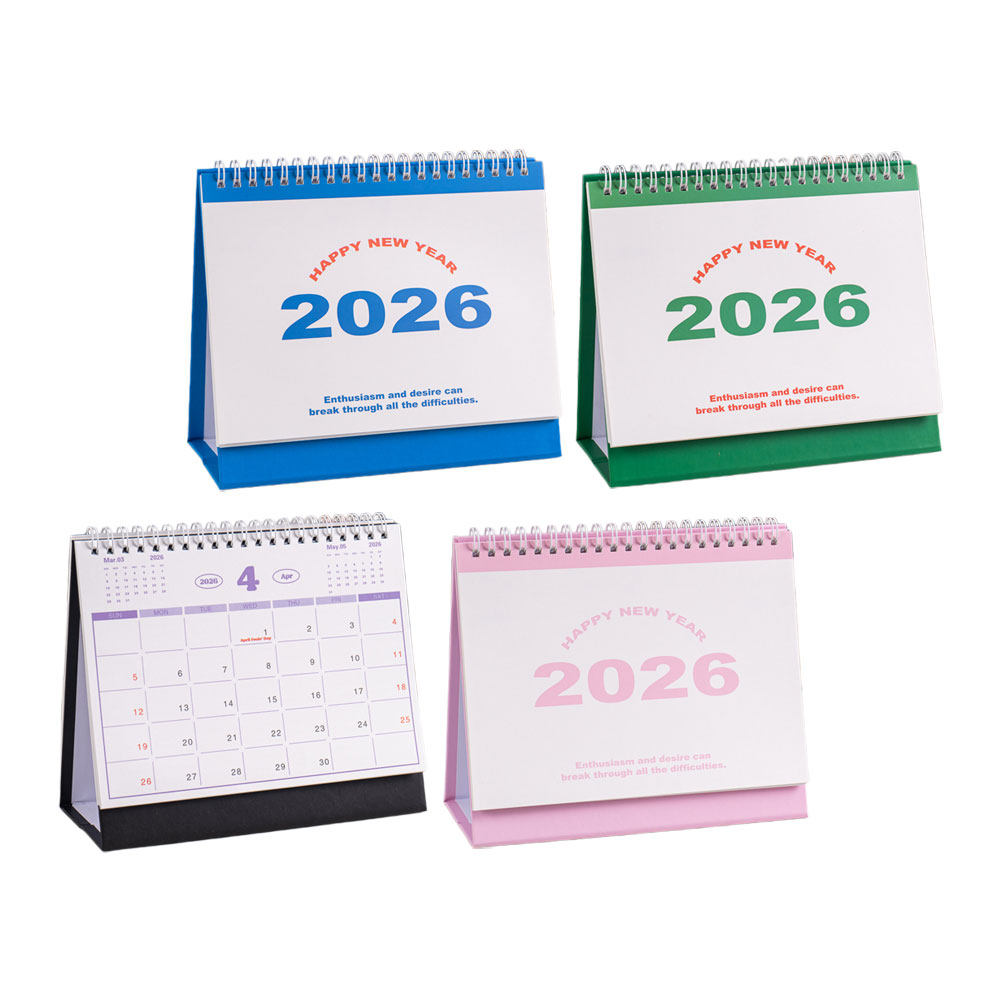 4枚組 2026年 フリップカレンダー デスクスタンド型 デ - Home Office Layout のレビューと価格