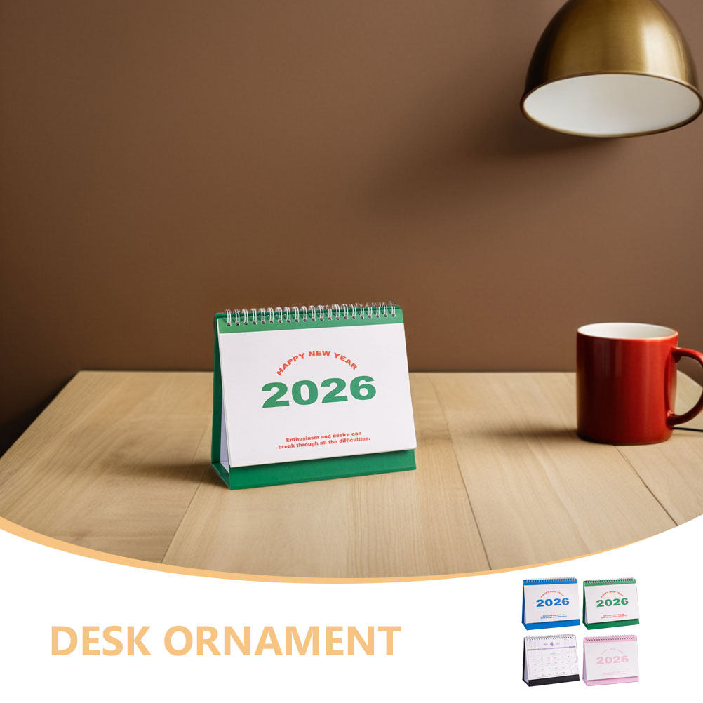 4枚組 2026年 フリップカレンダー デスクスタンド型 デ - Home Office Layout のレビューと価格