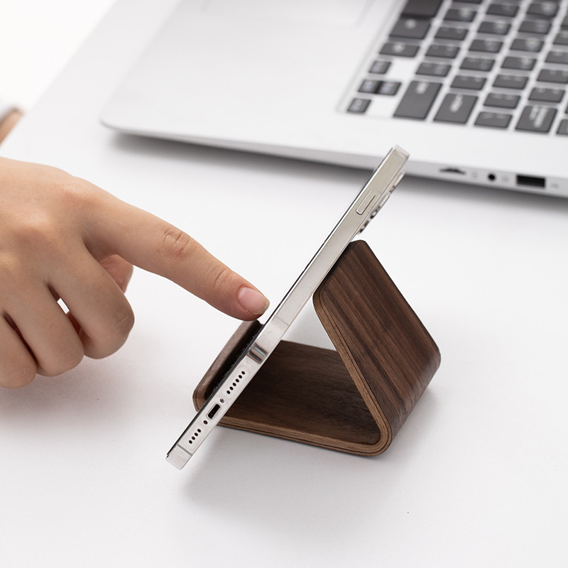 2-in-1 ブラックウォールナット無垢材製電話スタンド＆名 - Home Office Call Center のレビューと価格