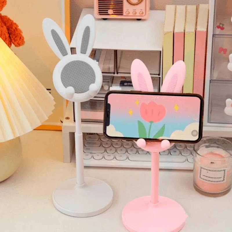 かわいいウサギの携帯電話スタンド、調整可能なデスクトップホル - Home Office Call Center のレビューと価格