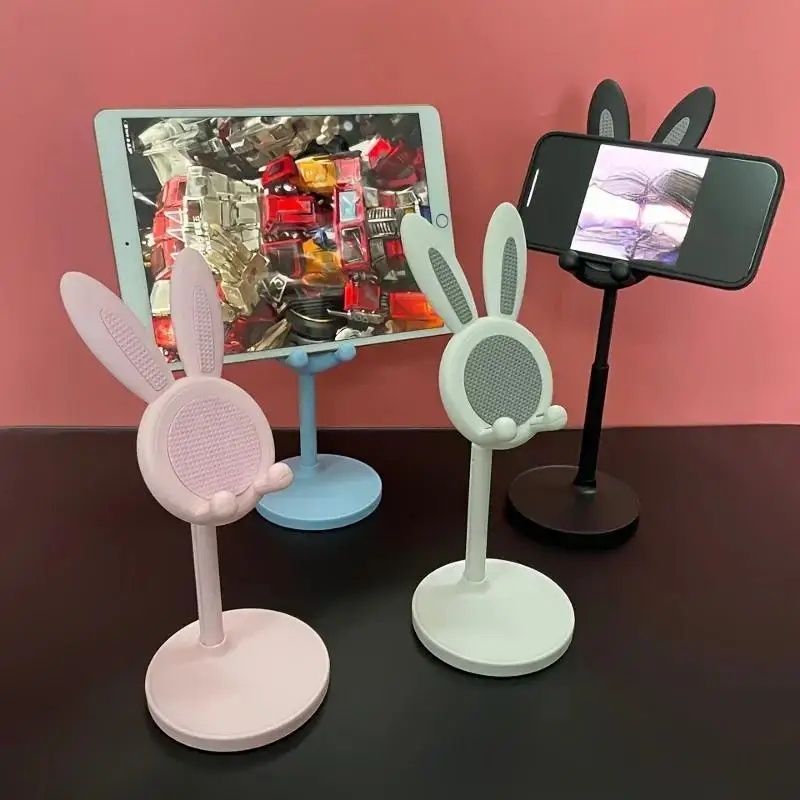 かわいいウサギの携帯電話スタンド、調整可能なデスクトップホル - Home Office Call Center のレビューと価格