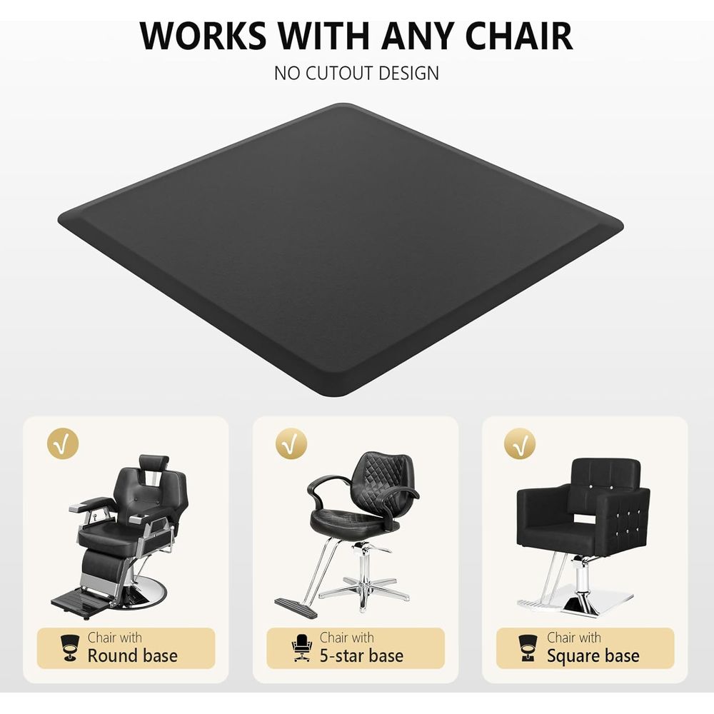 高級サロンマット 4'x4'x5/8インチ、抗疲労、耐久性、 - Anti Fatigue Mat のレビューと価格