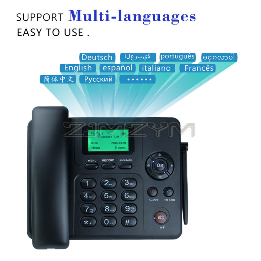 電話用のデュアルカード/GSMワイヤレス固定電話,デスクトッ - Home Office Call Center のレビューと価格